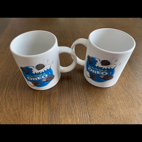 Vintage Oreo Coffee Mugs - set of 2 - Picture 2 of 5